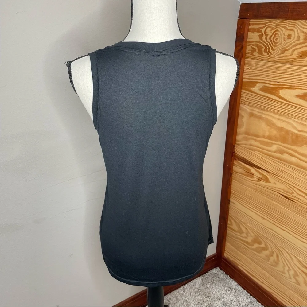 Nike Dri-Fit Sleeveless Activewear Workout Muscle Tank Top in Black Medium
